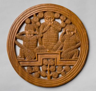 Carved Wooden Panel