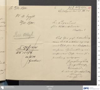 An archival document representing a Correspondence of 2 page(s)