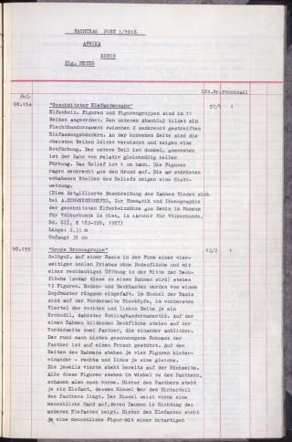 An archival document representing a Inventories of 1 page(s)