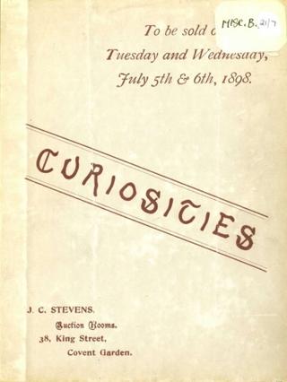 An archival document representing a Auction Catalog of 19 page(s)