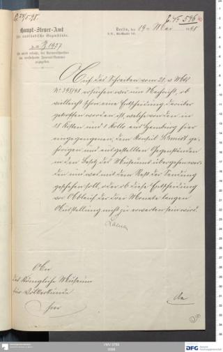 An archival document representing a Correspondence of 1 page(s)