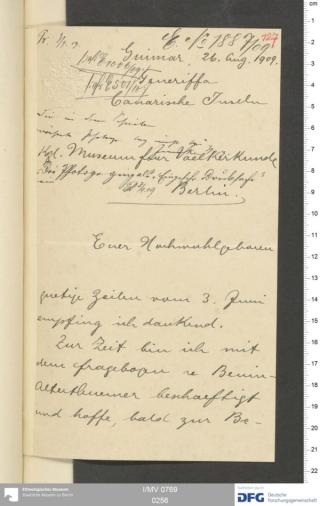 An archival document representing a Correspondence of 4 page(s)