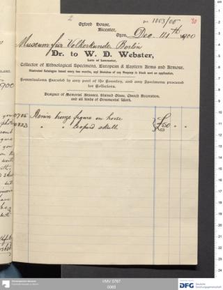 An archival document representing a Invoices of 2 page(s)
