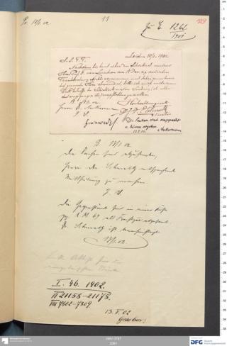 An archival document representing a Correspondence of 2 page(s)
