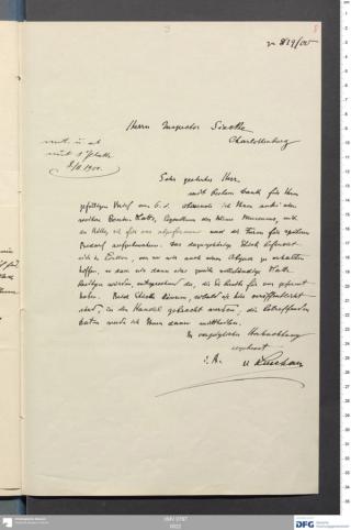 An archival document representing a Correspondence of 2 page(s)