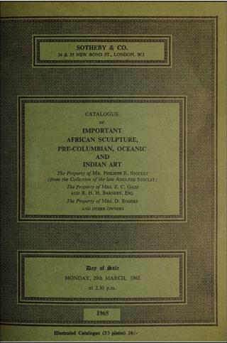 An archival document representing a Auction Catalog of 110 page(s)