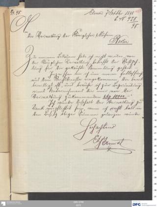 An archival document representing a Correspondence of 2 page(s)