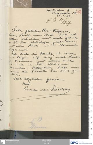 An archival document representing a Correspondence of 2 page(s)