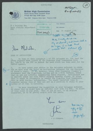 An archival document representing a Files  of 1 page(s)