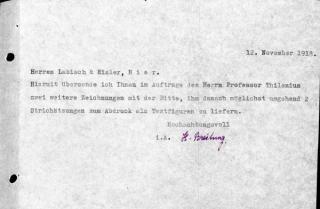 An archival document representing a Correspondence of 1 page(s)