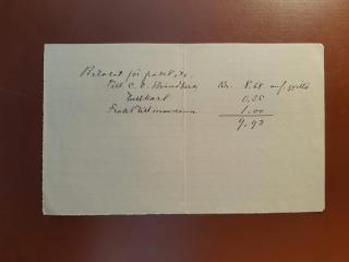 An archival document representing a Correspondence of 1 page(s)