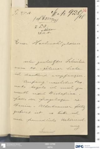 An archival document representing a Correspondence of 4 page(s)