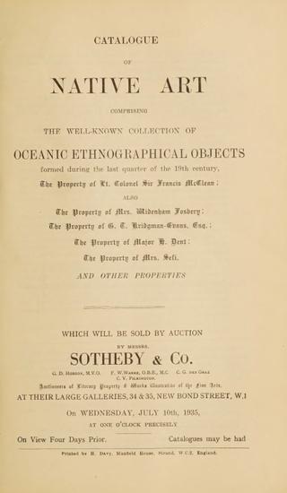 An archival document representing a Auction Catalog of 26 page(s)