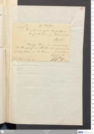 An archival document representing a Correspondence of 2 page(s)