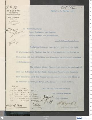 An archival document representing a Correspondence of 2 page(s)