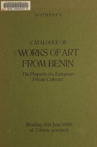 An archival document representing a Auction Catalog of 82 page(s)