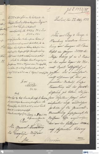 An archival document representing a Correspondence of 2 page(s)
