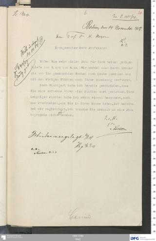 An archival document representing a Correspondence of 2 page(s)