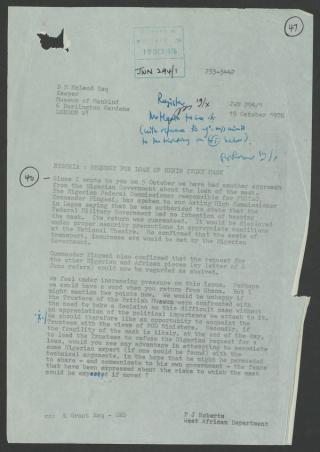 An archival document representing a Files  of 1 page(s)