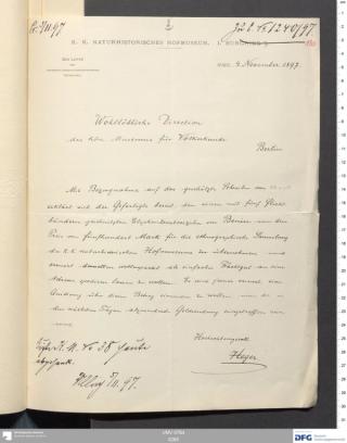 An archival document representing a Correspondence of 2 page(s)