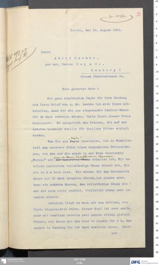 An archival document representing a Correspondence of 4 page(s)