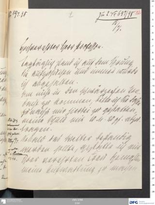 An archival document representing a Correspondence of 2 page(s)
