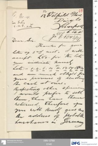 An archival document representing a Correspondence of 4 page(s)