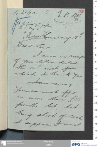 An archival document representing a Correspondence of 4 page(s)