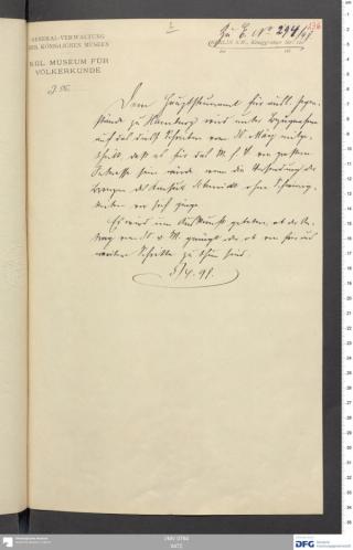 An archival document representing a Correspondence of 2 page(s)