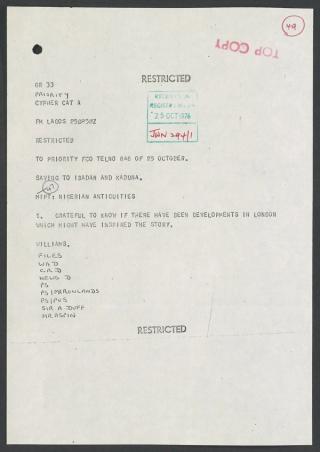 An archival document representing a Files  of 1 page(s)