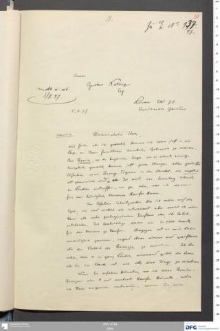 An archival document representing a Correspondence of 2 page(s)