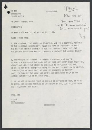 An archival document representing a Files  of 1 page(s)