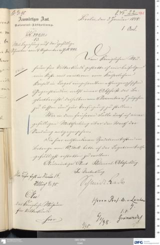 An archival document representing a Correspondence of 2 page(s)