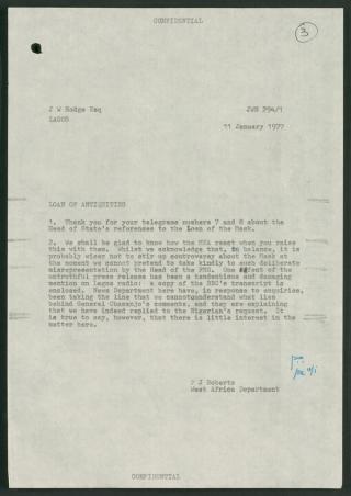 An archival document representing a Files  of 1 page(s)