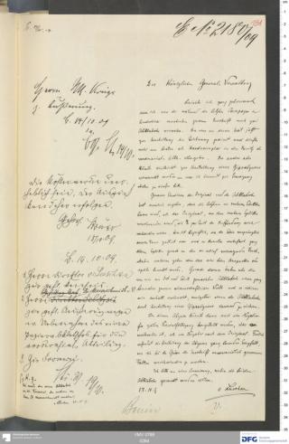 An archival document representing a Correspondence of 4 page(s)