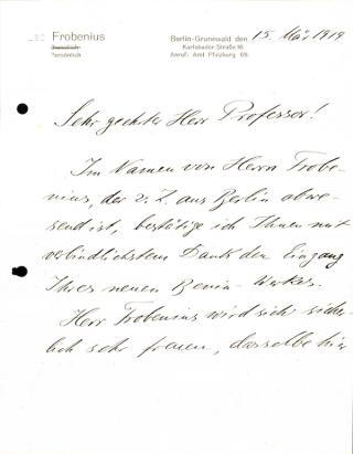 An archival document representing a Correspondence of 2 page(s)