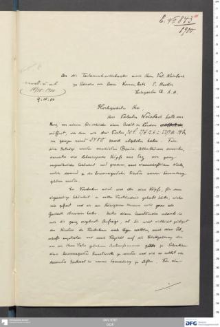 An archival document representing a Correspondence of 3 page(s)
