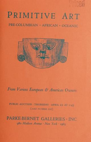 An archival document representing a Auction Catalog of 66 page(s)