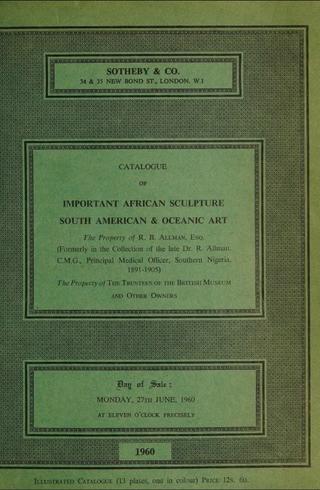 An archival document representing a Auction Catalog of 56 page(s)