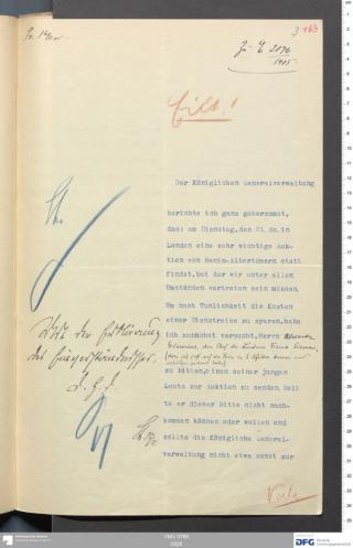 An archival document representing a Correspondence of 2 page(s)