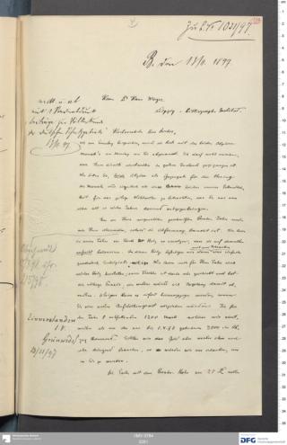 An archival document representing a Correspondence of 2 page(s)