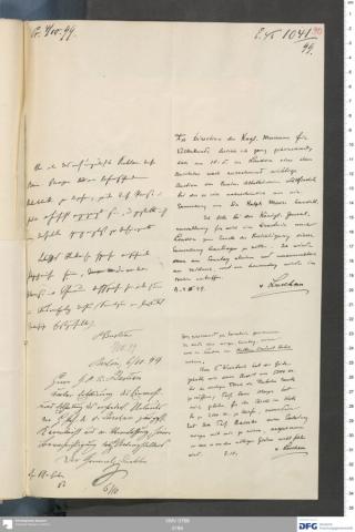 An archival document representing a Correspondence of 1 page(s)