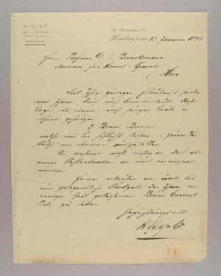 An archival document representing a Correspondence of 1 page(s)