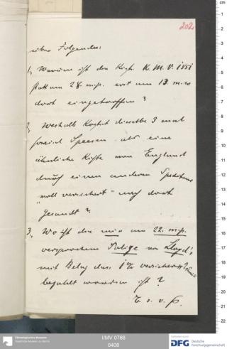 An archival document representing a Correspondence of 3 page(s)