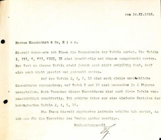 An archival document representing a Correspondence of 1 page(s)
