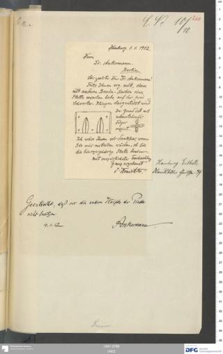 An archival document representing a Correspondence of 2 page(s)