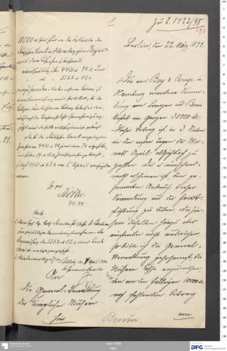 An archival document representing a Correspondence of 1 page(s)