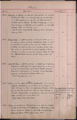 An archival document representing a Inventories of 1 page(s)