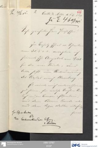 An archival document representing a Correspondence of 2 page(s)