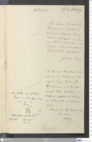 An archival document representing a Correspondence of 2 page(s)